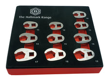 10pc 3/8" Crow Foot Spanner / Wrench Set Britool Hallmark, 10-19mm - MFCFWSET10
