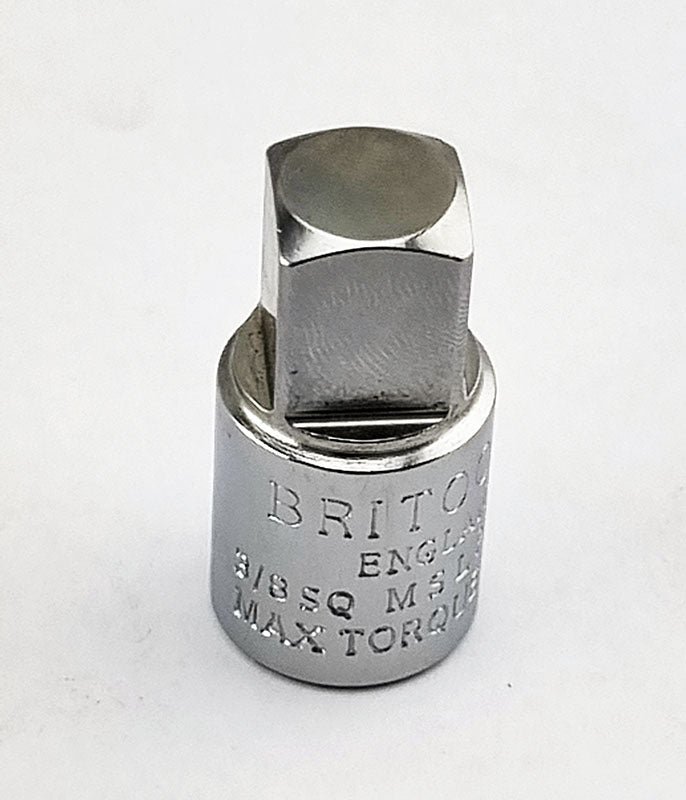 Britool England Chrome Socket Convertor - 3/8" Female To 1/2" Male - MSLP/A