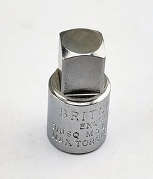 Britool England Chrome Socket Convertor - 3/8" Female To 1/2" Male - MSLP/A