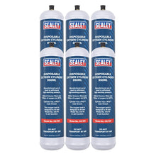 Sealey Disposable Oxygen Cylinder 950ml - Pack of 6