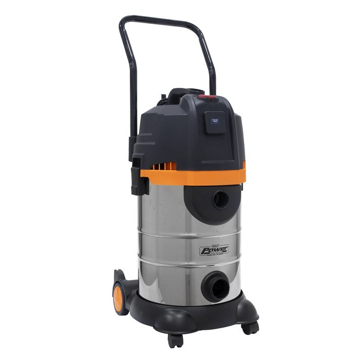 Sealey 30L Industrial Cyclone Vacuum Cleaner Wet & Dry 1200W/230V