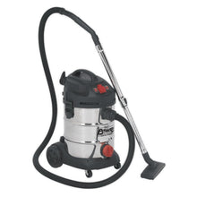 Industrial Vacuum Cleaner Stainless Steel Drum Auto Start 30L 1400W/230V