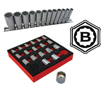 *Special Offer* 3/8" 12 Point Socket Sets Standard & Deep From Britool Hallmark