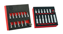 Britool 13Pc 3/8" Drive Torx Bit Socket Set + E-Torx Socket Set