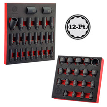 Britool 1/2" Deep Impact Socket Set 8-36mm + 3/8" Set 6-24mm 12pt