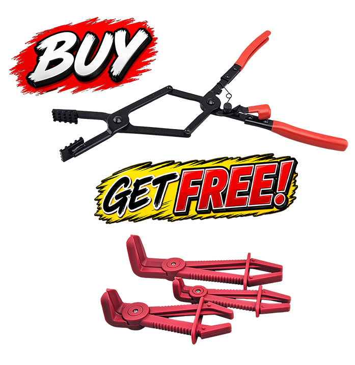 Double Joint Hose Clamp Pliers + Angled Hose Clamp Set