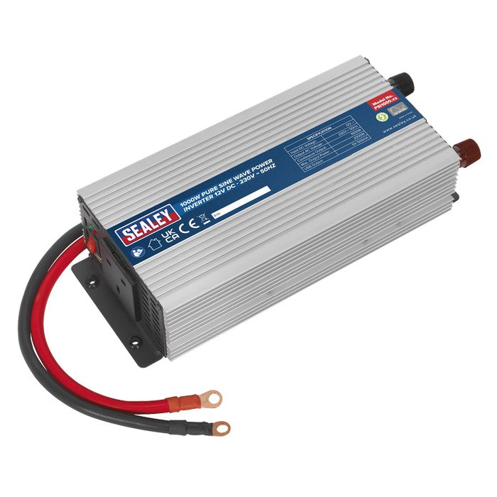 Power Inverter Pure Sine Wave 1000W 12V DC - 230V~50Hz