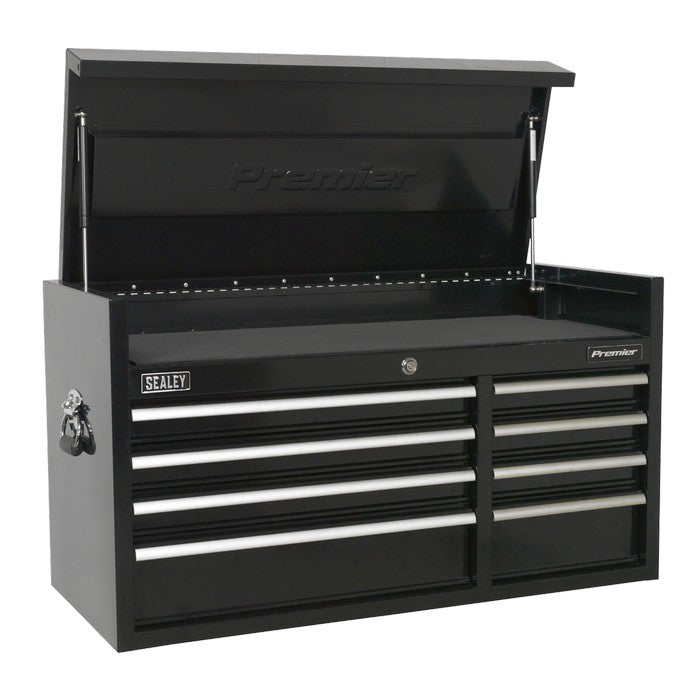 Sealey Premier™ Heavy-Duty Extra-Wide Topchest 8 Drawer 1040mm - Black