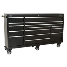 Rollcab 15 Drawer 1845mm Extra-Wide Heavy-Duty Black