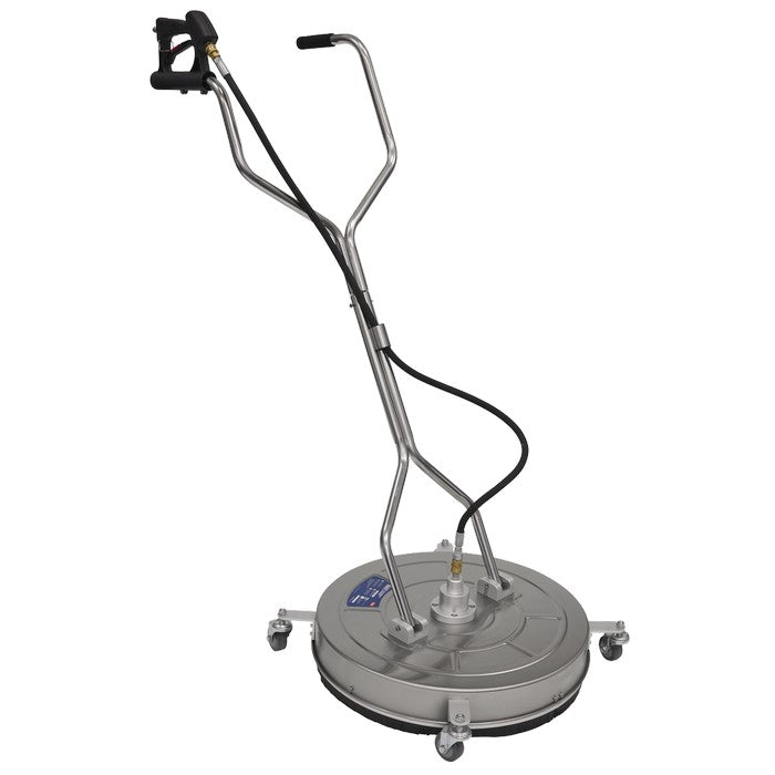 24" Surface Cleaner with Dual Handle & Rotating Spray Bar - Stainless Steel