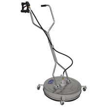 24" Surface Cleaner with Dual Handle & Rotating Spray Bar - Stainless Steel