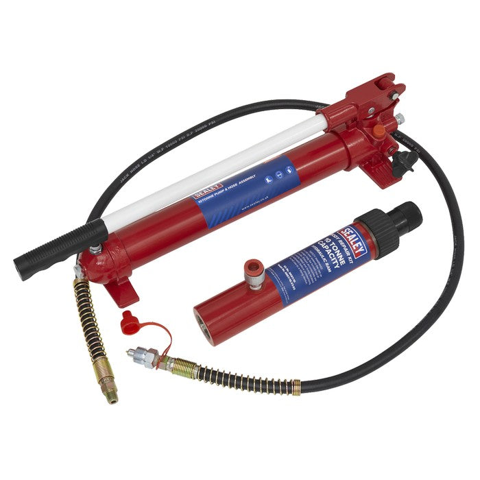 Push Ram with Pump & Hose Assembly - 10tonne