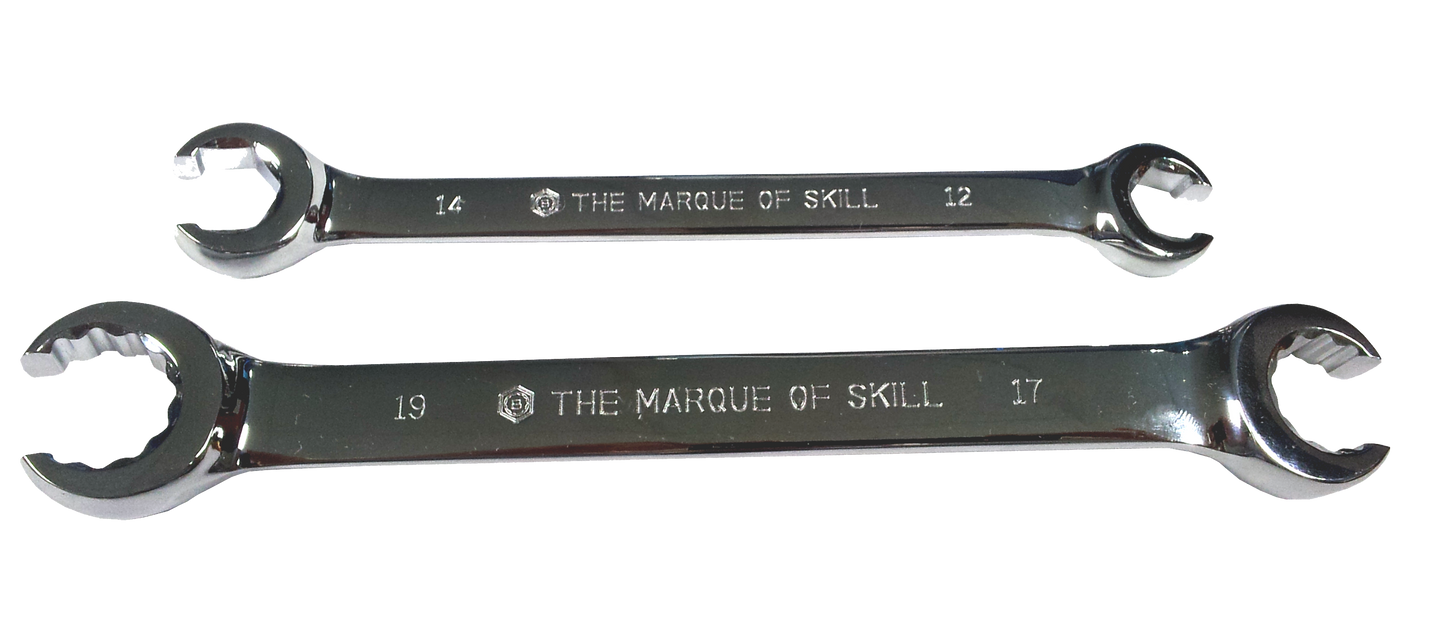 Britool Hallmark Flare Nut Spanner Wrench Set 7-19mm
