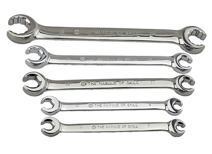 Britool Hallmark Flare Nut Spanner Wrench Set 7-19mm
