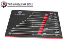 Britool Hallmark XL Ratchet Ring Spanner Set Sizes 8 To 19mm In Foam Tray