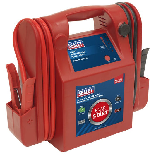 RoadStart Emergency Jump Starter 12V 3200 Peak Amps