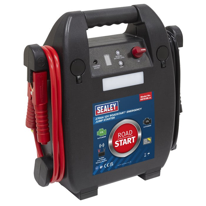 12V Emergency Jump Starter 2700 Peak Amps