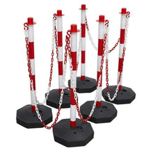 Red/White Post & Chain Kit 25m