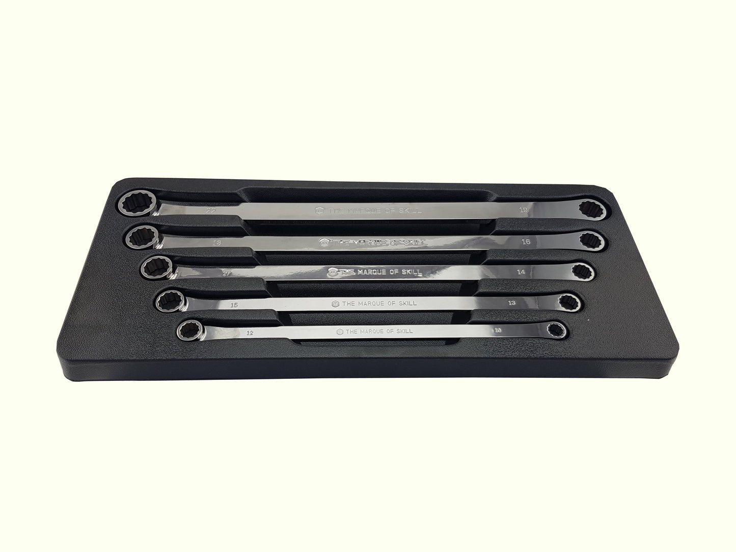 5pc Flat Aviation Ring Wrench / Spanner Set From Britool Hallmark - RXLFSET5