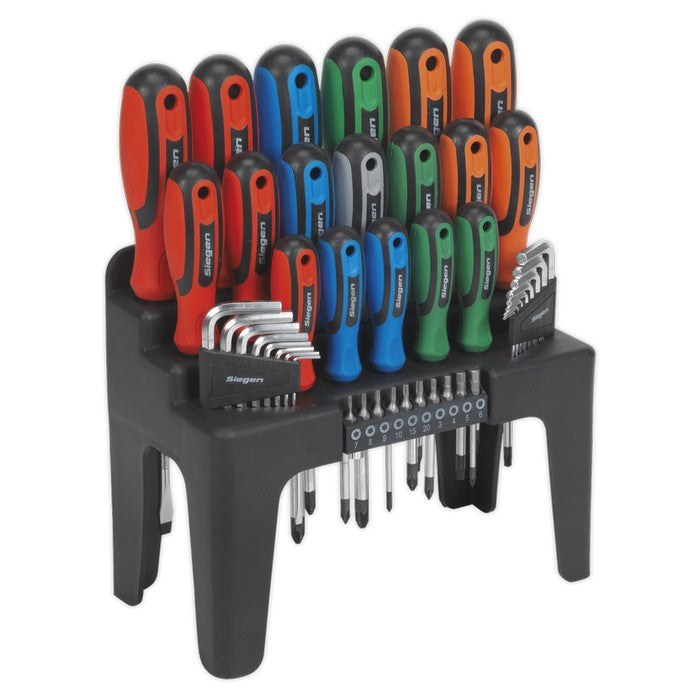 Screwdriver, Hex Key & Bit Set 44pc