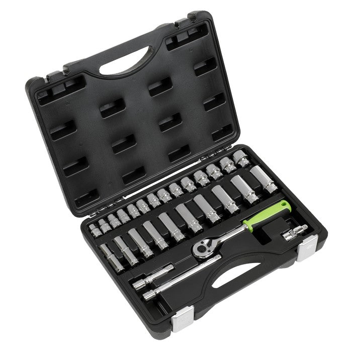 Sealey Siegen Socket Set 3/8"Sq Drive 28pc