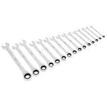 Sealey Siegen Combination Ratchet Spanner Set 15pc