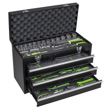 Portable Tool Chest 3 Drawer with 98pc Tool Kit