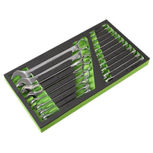 Tool Tray with Combination Spanner Set 19pc - Metric