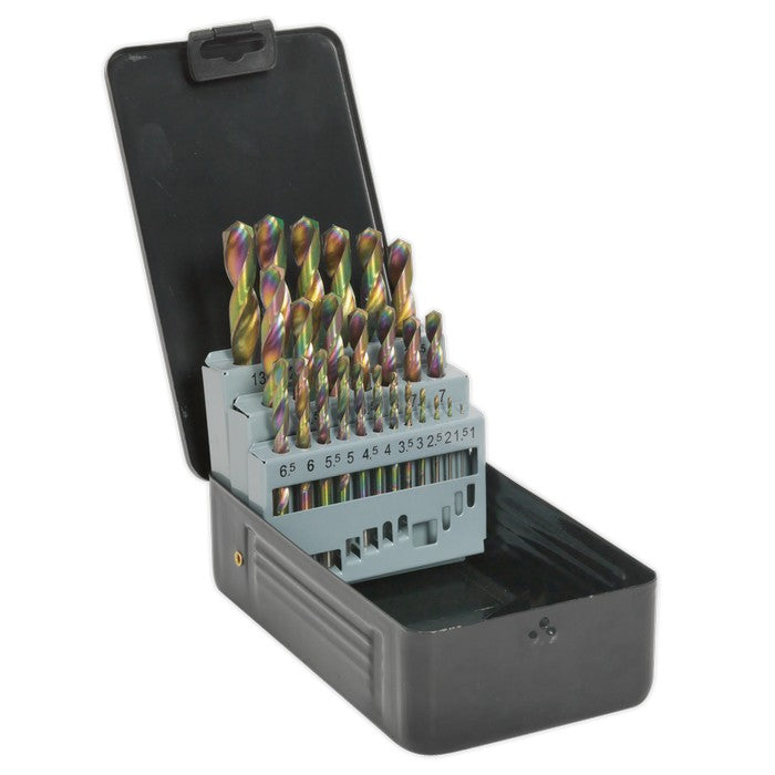 HSS Drill Bit Set 25pc Edge Ground - Metric DIN 338