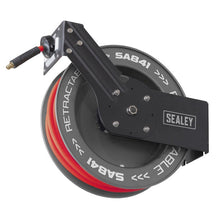 15m Retractable Rubber Air Hose with Steel Reel 10mm ID