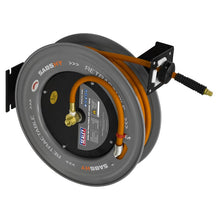 20m Retractable Hi-Vis Hybrid Air Hose with Steel Reel