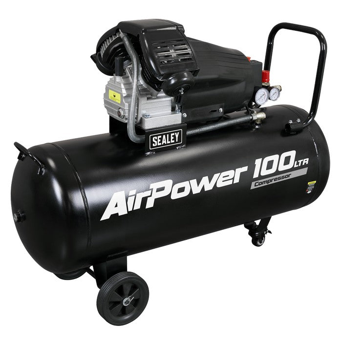 Air Compressor 100L V-Twin Direct Drive 3hp