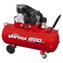 Air Compressor 200L Belt Drive 3.5hp with Cast Cylinders