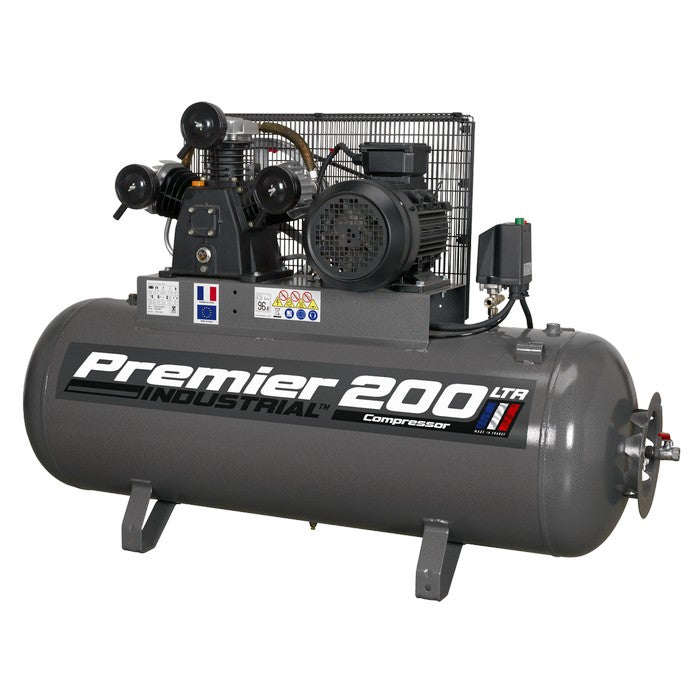 Premier 200L Belt Drive Air Compressor 5.5hp