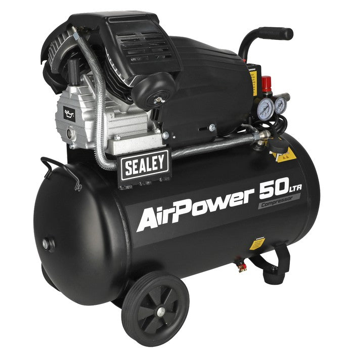 Air Compressor 50L V-Twin Direct Drive 3hp