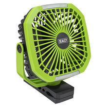 8" Portable Clip Fan with Worklight 4-Speed