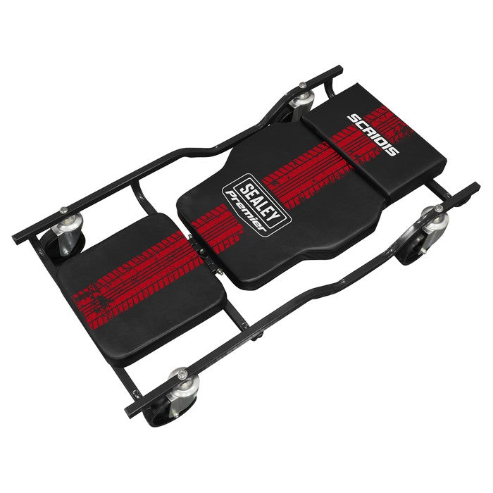 Steel Creeper, 4 Rough Ground 5" Wheels, Adj. Back/Headrest