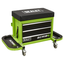 Mechanic's Utility Seat & Toolbox - Green
