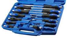 Phillips & Slotted Hammer Cap Screwdriver Set  + Pick-Up Tool Britool Hallmark
