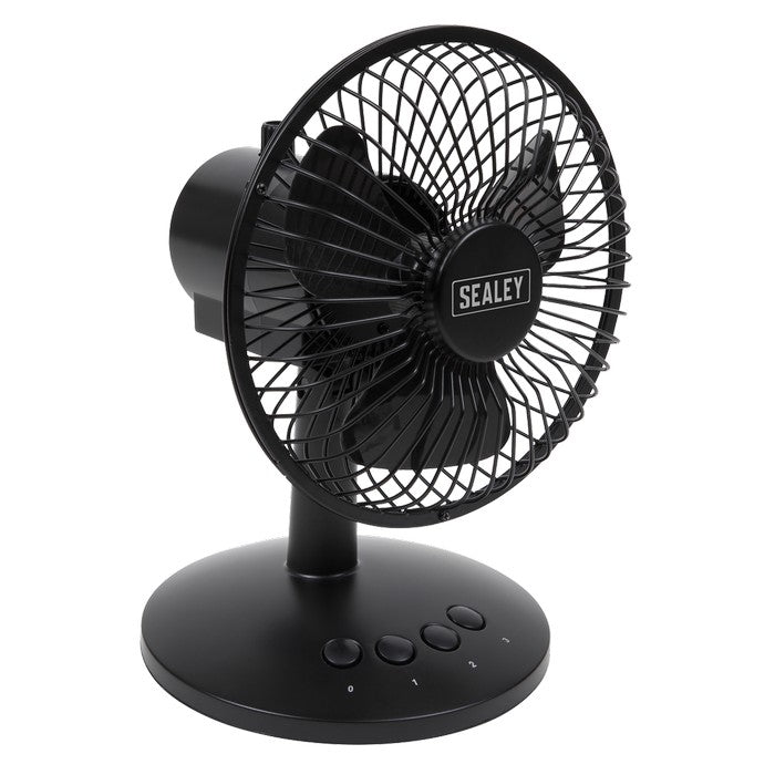 Oscillating USB Desk Fan 3-Speed 6"