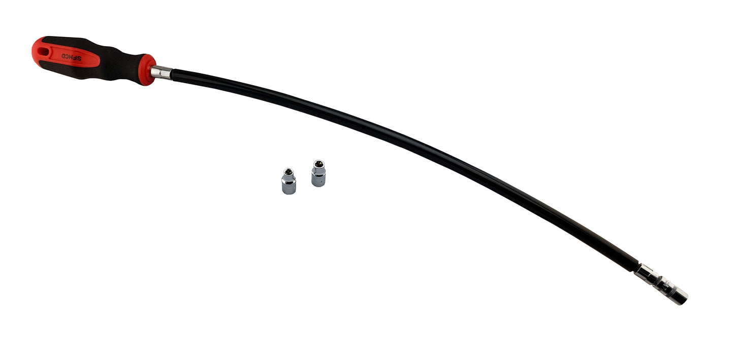 1/4" Dr Standard & Deep Bi-Hex (12-Point) Socket Set + Hose Clip Driver Set