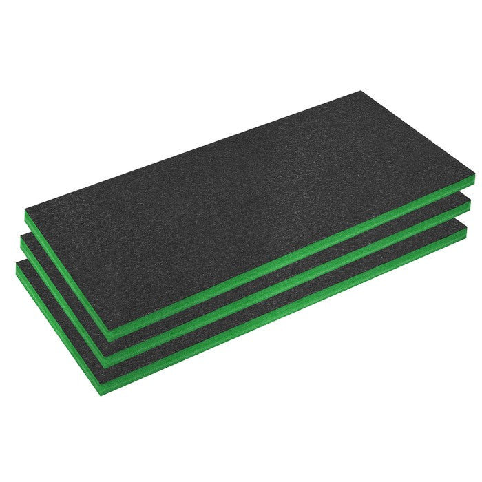 Easy Peel Shadow Foam® 1200 x 550 x 50mm Green/Black Pk of 3
