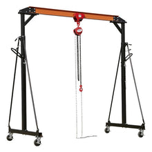 Portable Lifting Gantry Frame Adj. 1 Tonne & Hoist Combo