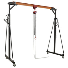 Sealey Portable Lifting Adjustable Gantry Frame 0.5 Tonne & Hoist Combo