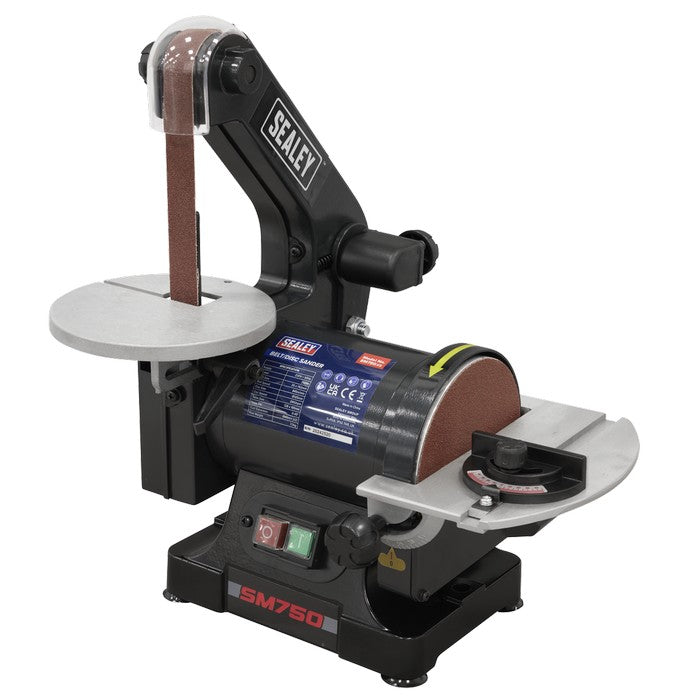 Sealey 762 x 25mm Belt/125mm Disc Sander 250W/230V
