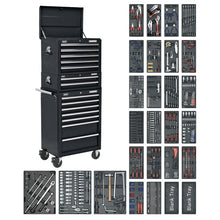 Superline PRO® Tool Chest Combination 14 Drawer with 1179pc Tool Kit - Black