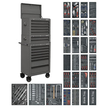 Superline PRO® Tool Chest Combination 14 Drawer with 1179pc Tool Kit - Grey