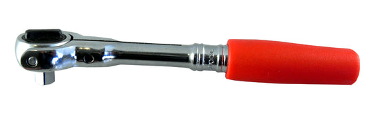 Britool Hallmark SRFFT 1/4 Drive Stubby Swivel Head Ratchet 360° 140mm