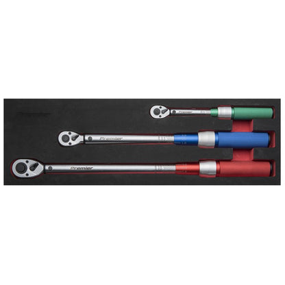 Sealey Premier Calibrated Micrometer Torque Wrench Set 3pc