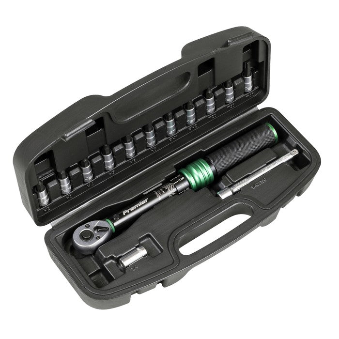 Sealey Torque Wrench Set 1/4"Sq Drive 5-25Nm 14pc